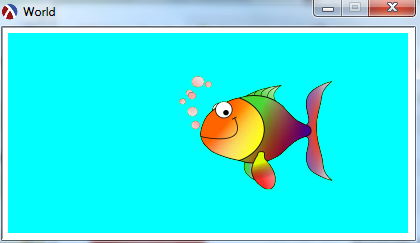 fish swimming up